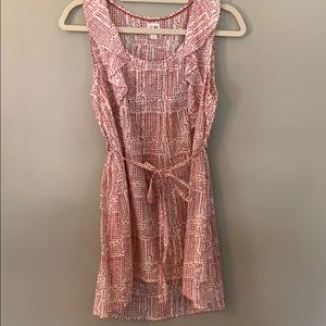 Anthropologie red/white tank